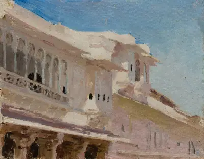 Udaipur – hus. Från resan till Indien av Jan Ciągliński