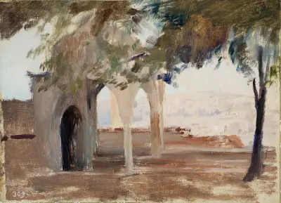 Vy över Pera från Istanbul. Från resan till Konstantinopel av Jan Ciągliński