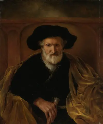 Portrait Of A Bearded Old Man av Sir Godfrey Kneller