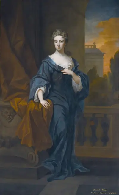 Portrait Of Elizabeth Pelham (1681-1711), First Wife Of Charles, 2nd Viscount Townshend av Sir Godfrey Kneller