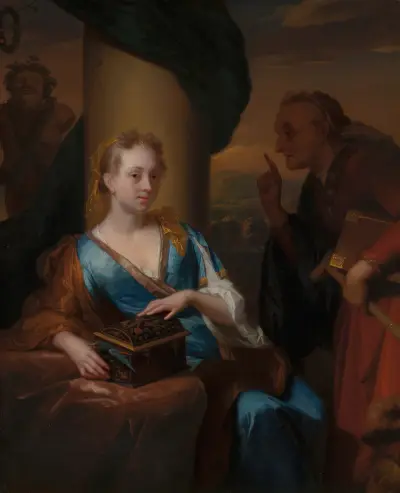 A Useless Moral Lesson av Godfried Schalcken