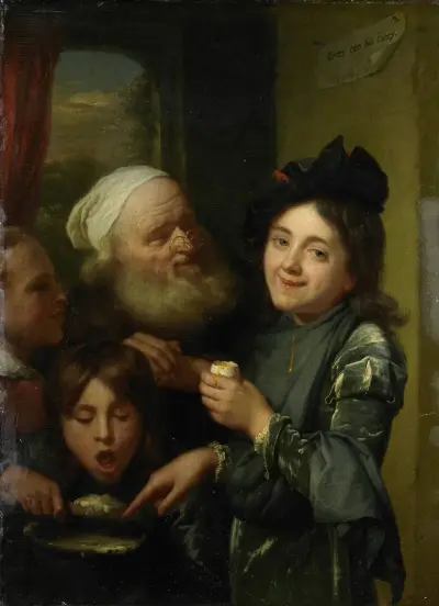 ‘Every one his fancy’ av Godfried Schalcken