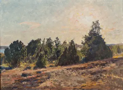 K večeru. Horsö v tjustském souostroví, Gottfrid Kallstenius
