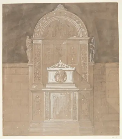 Gravmæle over baron C F von Rumohr 1845 av Gottfried Semper