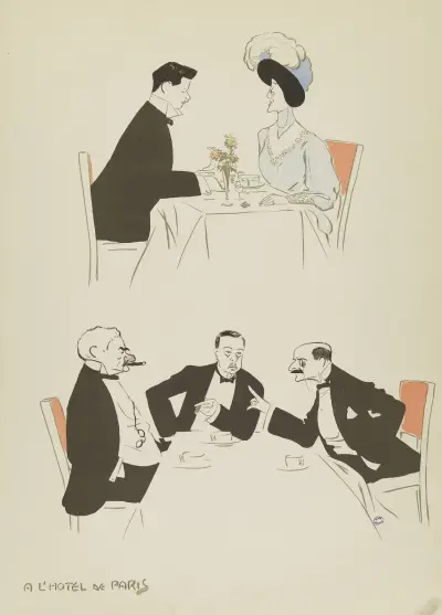 A l’hôtel de Paris av Georges Goursat (Sem)