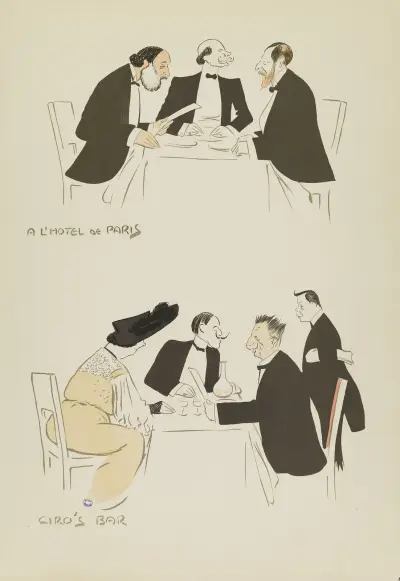 A L’Hotel de Paris. Ciro’s Bar av Georges Goursat (Sem)