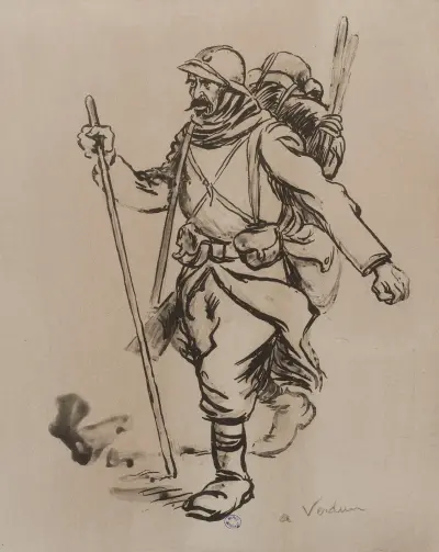 À Verdun av Georges Goursat (Sem)