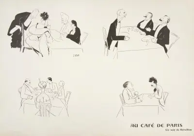På Café de Paris – en nyårsafton av Georges Goursat (Sem)