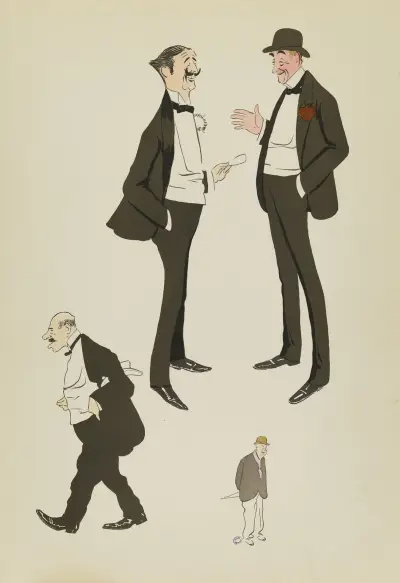 Baron de Spinoven, comte Pecci, M.Ephrussi de Constantinople, M.Ed. Dollfus av Georges Goursat (Sem)