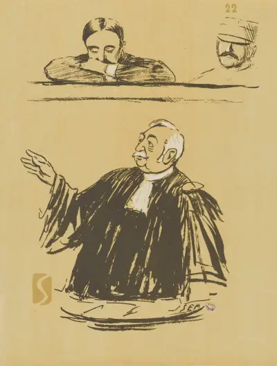 Bolo-Pacha et maître Albert Salles av Georges Goursat (Sem)
