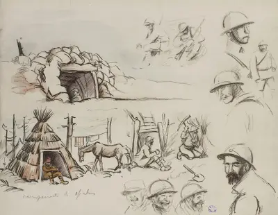 Läger av spahier av Georges Goursat (Sem)