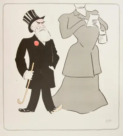 Karikatyrt par av Georges Goursat (Sem)
