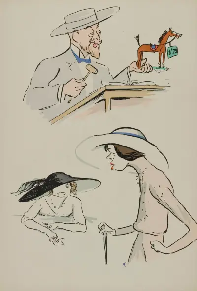 Chéri Halbronn, Mme d’Artex, Mme Brighton av Georges Goursat (Sem)