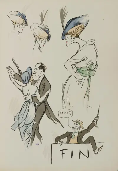Ende ; Jacqueline Forzane, Alexandre Duval von Georges Goursat (Sem)