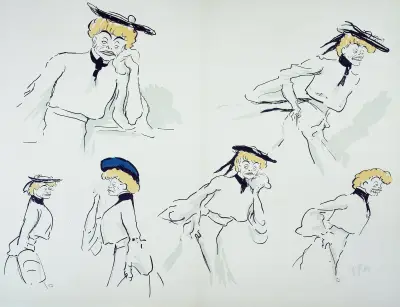 Gabrielle Réju dite Réjane av Georges Goursat (Sem)