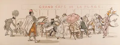 Grand café de la Plage av Georges Goursat (Sem)