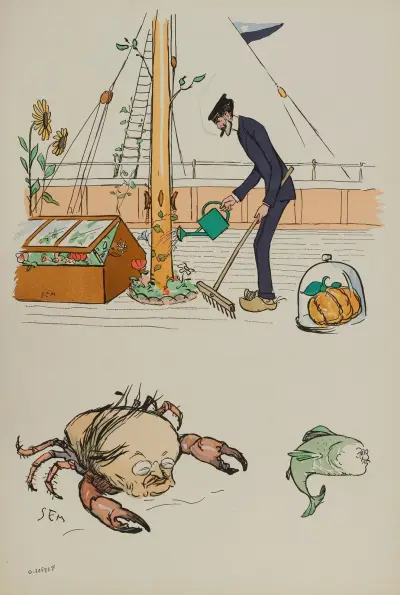 Helleu, Boldini, M de Villeroy av Georges Goursat (Sem)