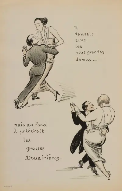 Han dansade med de största damerna av Georges Goursat (Sem)