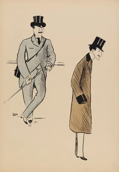 Kapten Maurice Caillaud och M. Tracy av Georges Goursat (Sem)