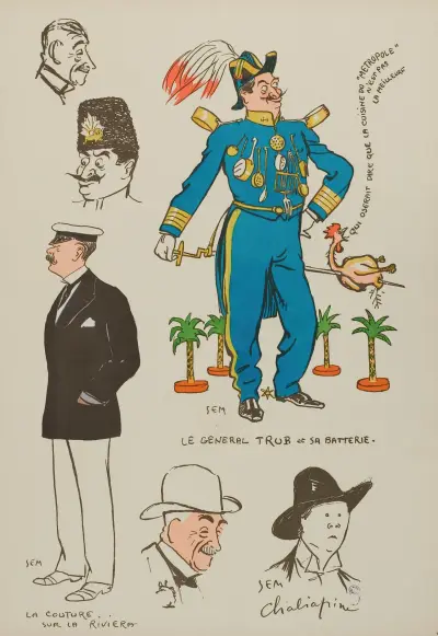 General Trub och hans batteri av Georges Goursat (Sem)