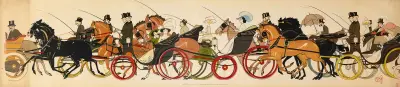 Le retour de Longchamp 2 von Georges Goursat (Sem)