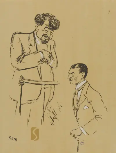 M. F-I Mouthon et M. Casella av Georges Goursat (Sem)