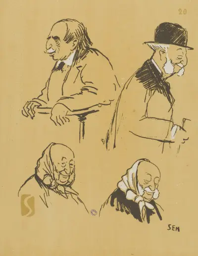 M. Jean Finot och M. Arthur Meyer av Georges Goursat (Sem)