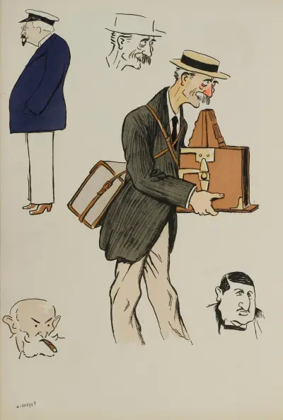 M Legru, M Raphael, M Landau, Lucien Cahen av Georges Goursat (Sem)