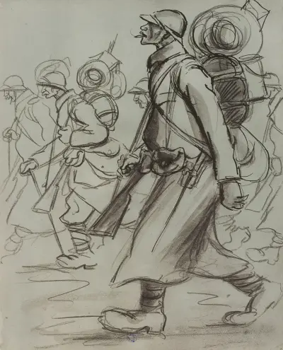 Marche de poilus av Georges Goursat (Sem)