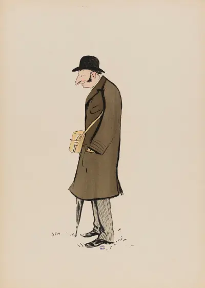 Monsieur Vallon, tränare i Chantilly av Georges Goursat (Sem)