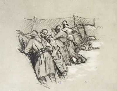Observation i skyttegravarna av Georges Goursat (Sem)