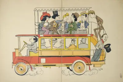 Panthéon – Champs-Elysées, Compagnie générale des autobus av Georges Goursat (Sem)