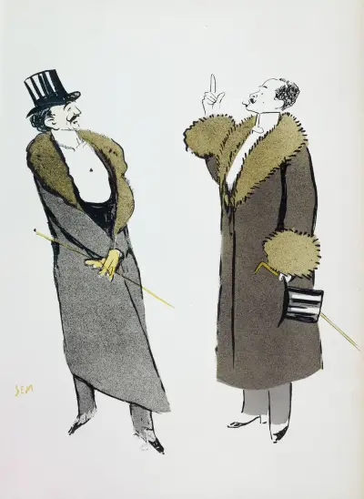Robert de Montesquiou et Gabriel Yturri av Georges Goursat (Sem)