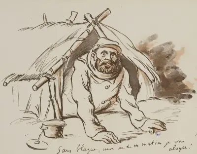 Sans blague, moi un de ces matins je vas aboyer ! av Georges Goursat (Sem)