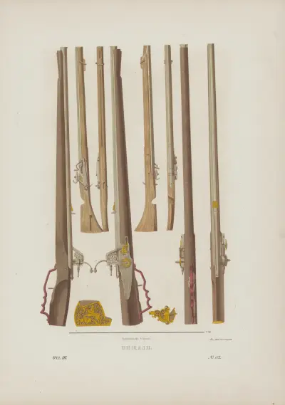 Arquebuses av Fedor Grigoryevich Solntsev