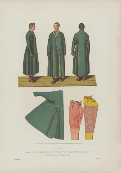 Boyar kaftan of the XVII century and its cut. Underclothes’ cut av Fedor Grigoryevich Solntsev