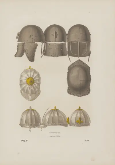 Helmets von Fedor Grigoryevich Solntsev