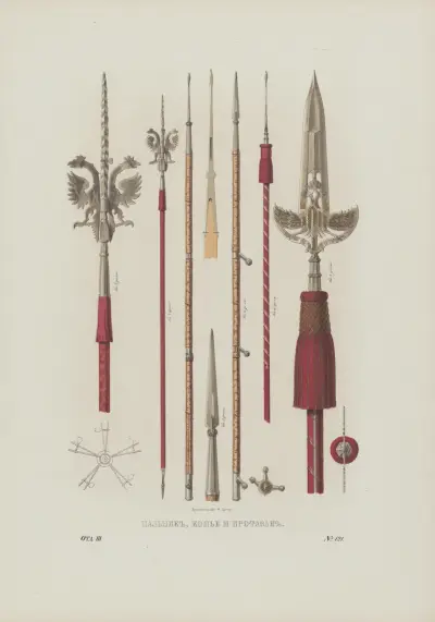 Match, Spear, and Partisan av Fedor Grigoryevich Solntsev