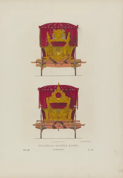 Old royal coach av Fedor Grigoryevich Solntsev