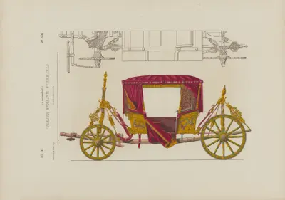 Gammal kunglig vagn av Fedor Grigoryevich Solntsev