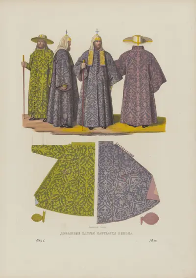 Patriarch Nikon’s house costume av Fedor Grigoryevich Solntsev