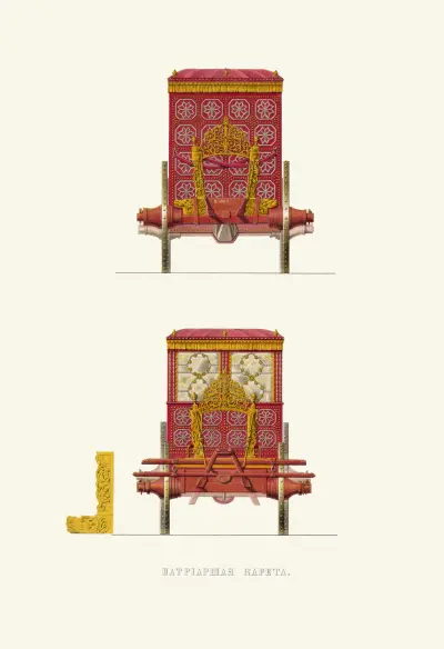 Patriarkens vagn. (avbildning 2.) av Fedor Grigoryevich Solntsev