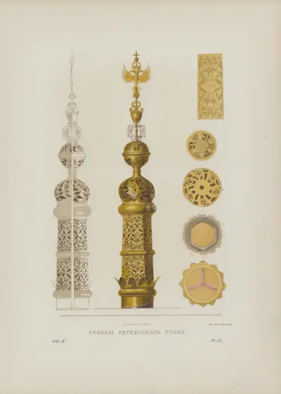 Poles of the silver throne av Fedor Grigoryevich Solntsev