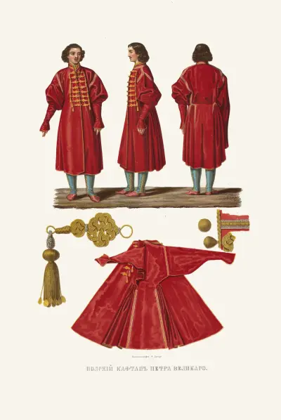 Polsk kaftan från Peter den stores tid av Fedor Grigoryevich Solntsev