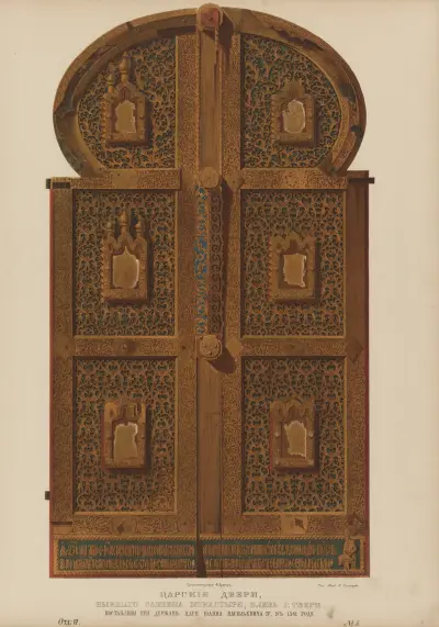 Royal entrance of former Savva’s monastery near the city of Tver’. Established under Tsar Ioann Vasil’evich IV in 1561 av Fedor Grigoryevich Solntsev