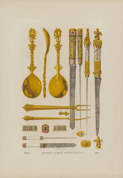 Royal Spoons, Knives, and Forks av Fedor Grigoryevich Solntsev