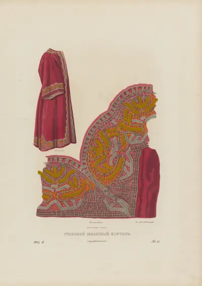 Silk caftan av Fedor Grigoryevich Solntsev