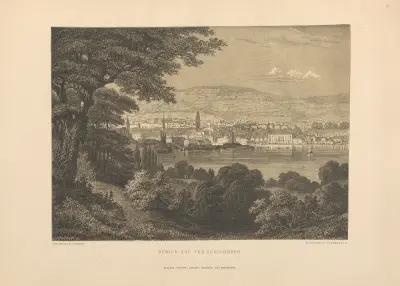 C. Huber – Zurich and the Zurichberg av Theodor Gsell Fels