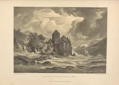 E. Kirchner – Das Schloss Chillon am Genfersee von Theodor Gsell Fels