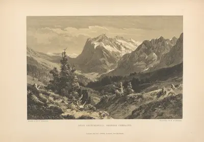 E. T. Compton – Bei Grindelwald, Berner Oberland von Theodor Gsell Fels